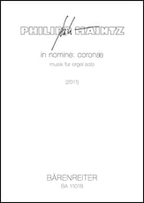 In nomine: coronae Organ sheet music cover